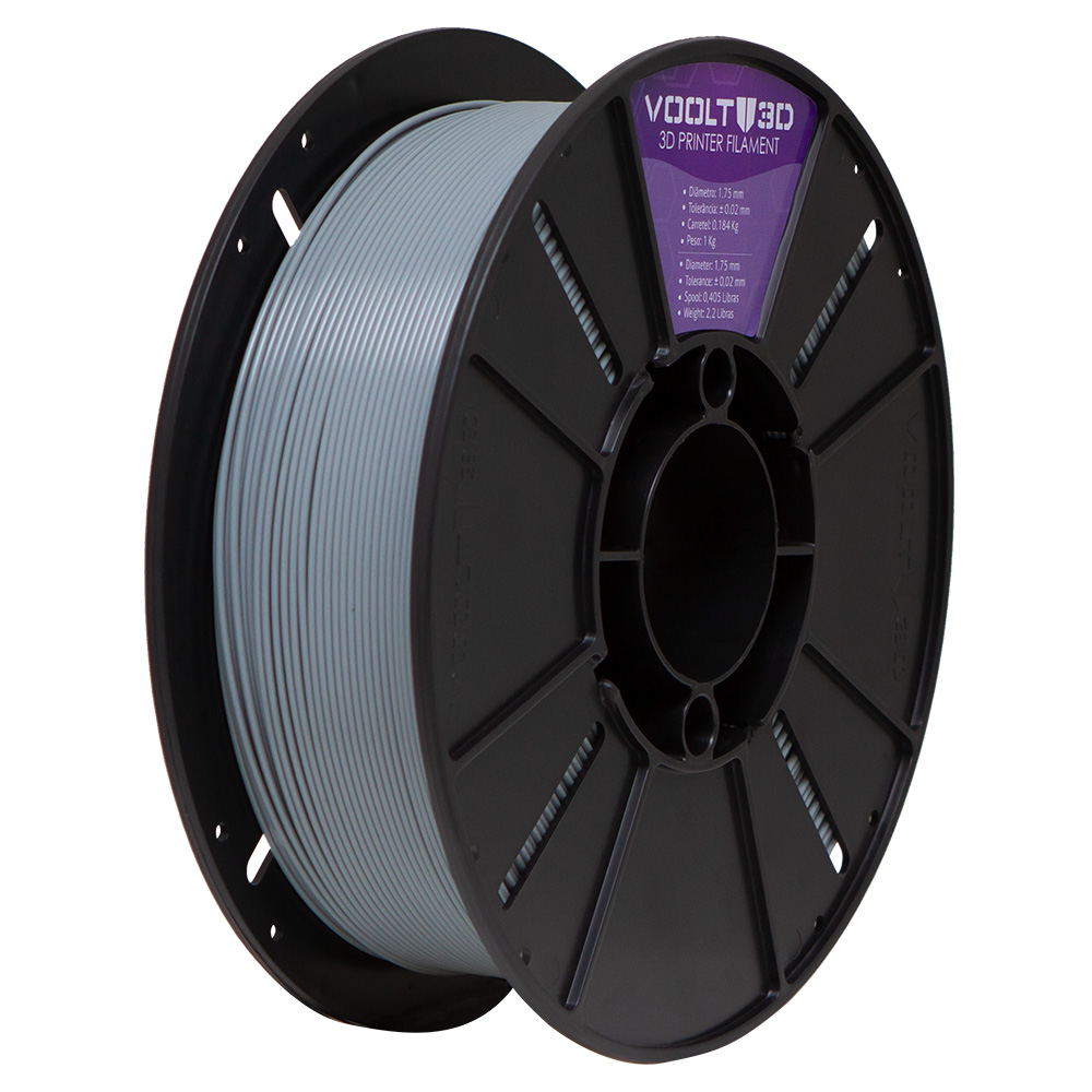 Filamento PETG Cinza Claro Premium 1Kg - Voolt3D - Imagem 4