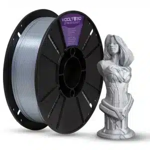 Filamento PLA V-SILK Alumínio Voolt3D - 1kg